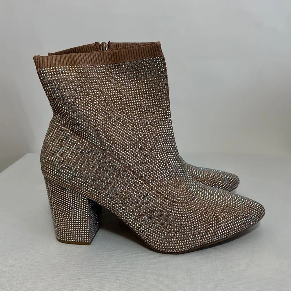 Torrid 11 STRETCH KNIT EMBELLISHED BOOTIE (WW)